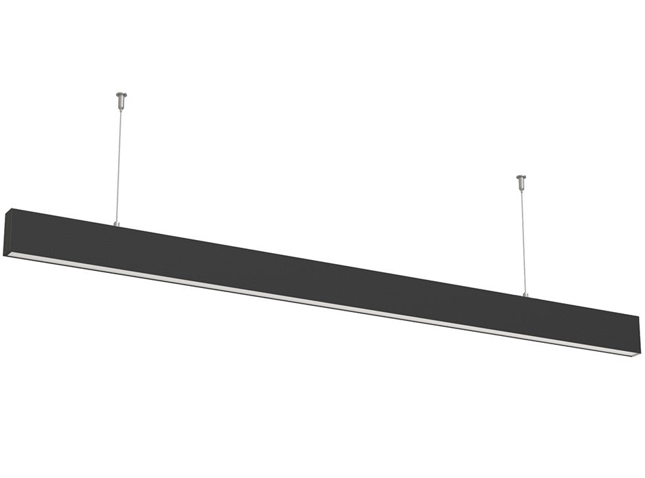 LED Linear Suspended Light, UP-Down, Non-Linkable, 50W, Black Body, Neutral Light — image 1