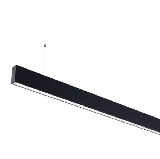 LED Linear Suspended Light, UP-Down, Non-Linkable, 50W, Black Body, Neutral Light — image 2