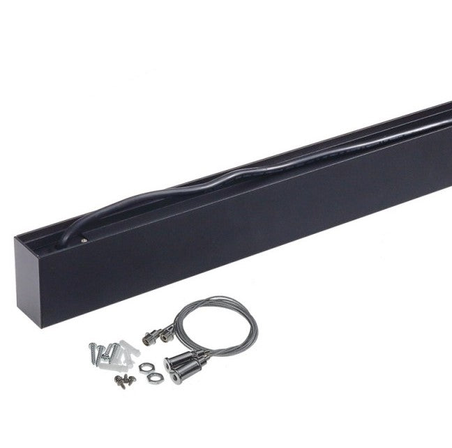 LED Linear Suspended Light, Linkable, 50W, Black Body, Neutral Light — image 3