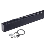 LED Linear Suspended Light, Linkable, 50W, Black Body, Neutral Light — image 3