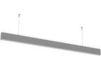 LED Linear Suspended Light, UP-Down, Non-Linkable, 50W, Silver Body, Neutral Light — image 1