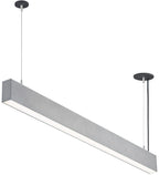 LED Linear Suspended Light, Linkable, 50W, Silver Body, Neutral Light — image 1