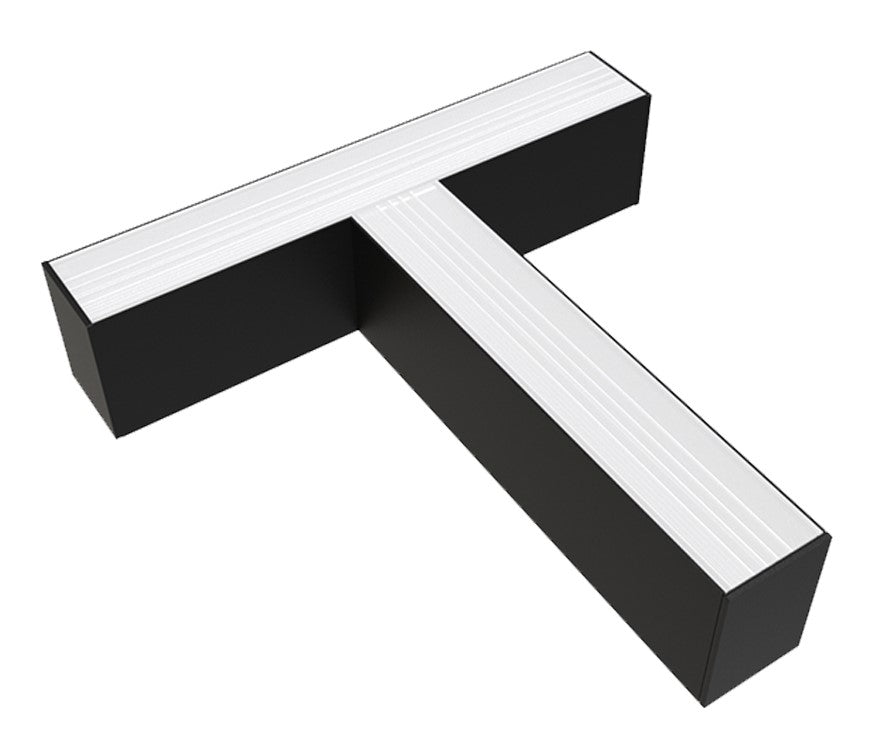 LED Linear T-Shape Connector, Slim, Linkable, 15W, Black, White Light — image 1