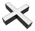 LED Linear X-Shape Connector, Slim, Linkable, 20W, Black, White Light — image 1