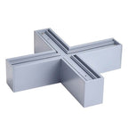 LED Linear X-Shape Connector, Slim, Linkable, 20W, Silver, White Light — image 3