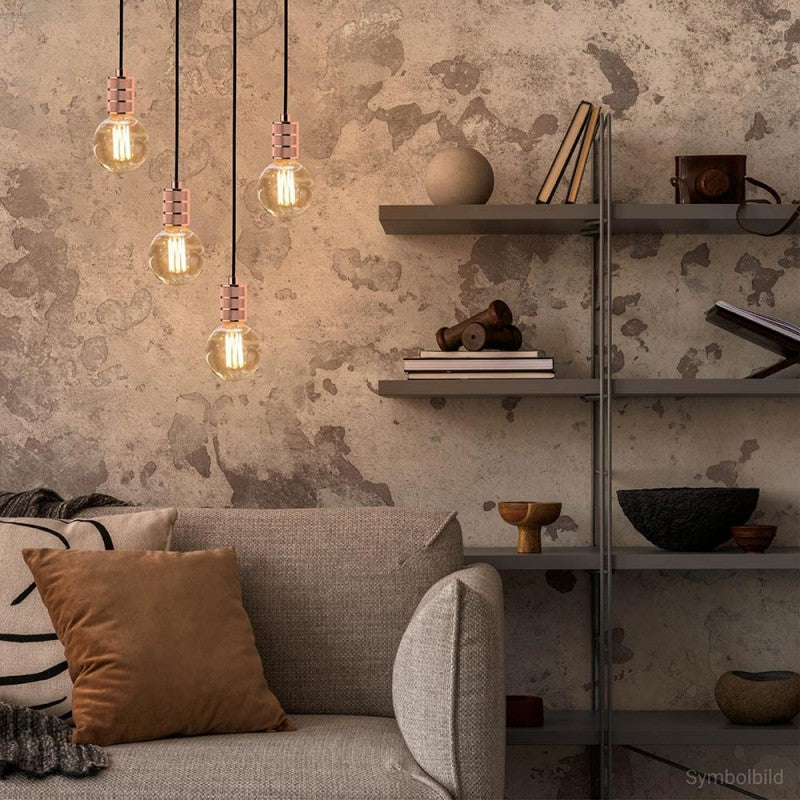 LED Vintage Pendant Light Holder, Golden — image 3