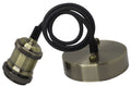 LED Vintage Pendant Light Holder, Inox — image 1