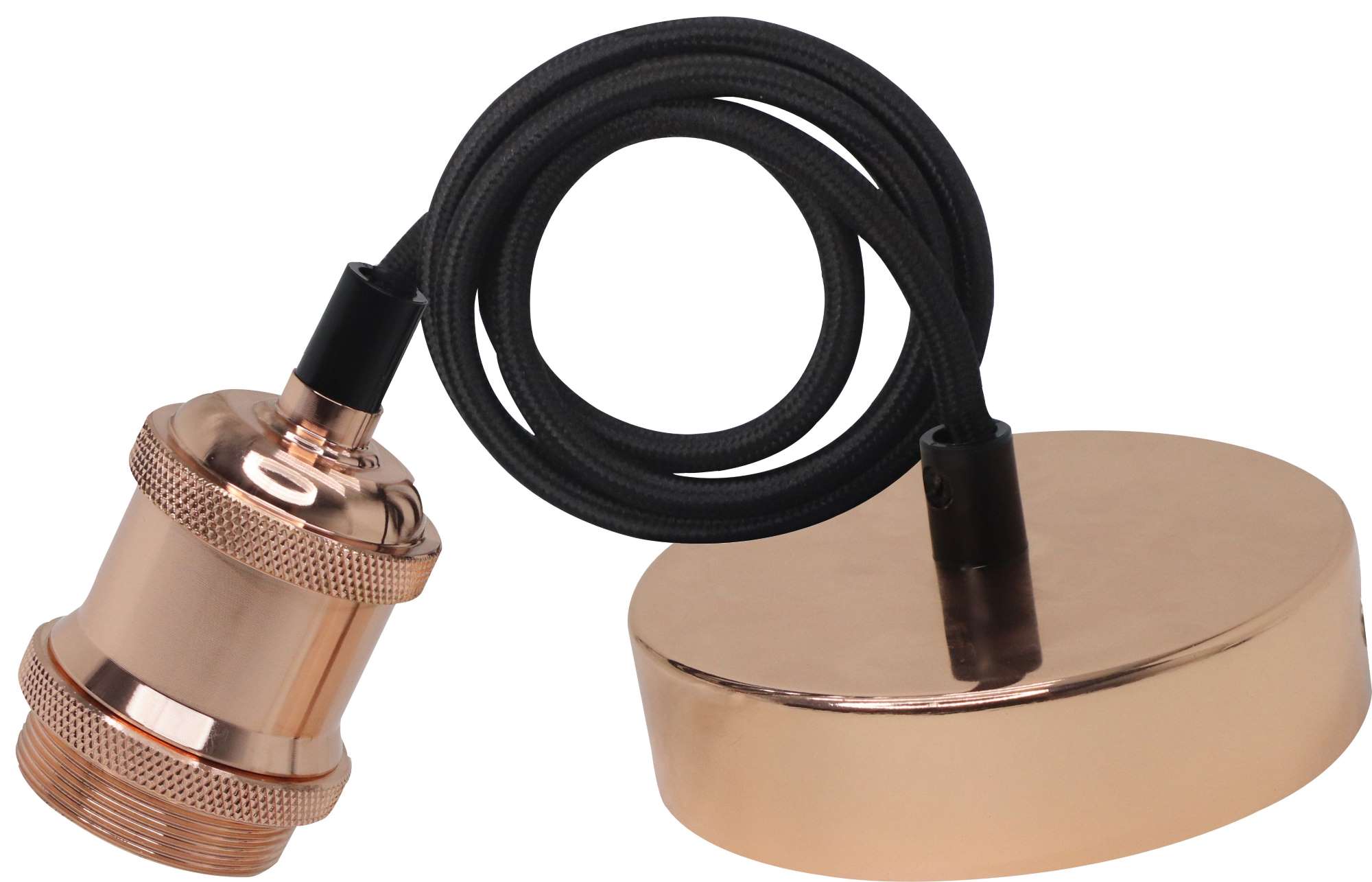 LED Vintage Pendant Light Holder, Satin Chrome — image 1