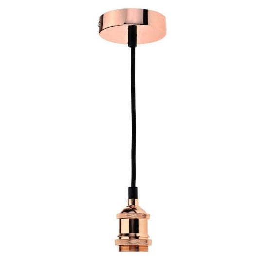 LED Vintage Pendant Light Holder, Satin Chrome — image 2
