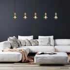 LED Vintage Pendant Light Holder, Silver — image 3
