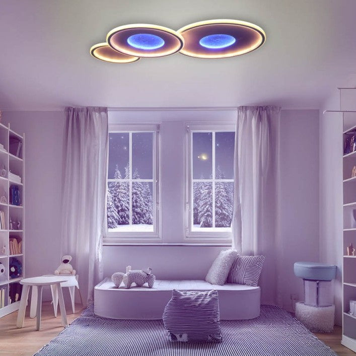 LED Ceiling Lamp, 106W, Sand Black, Warm Light — image 5