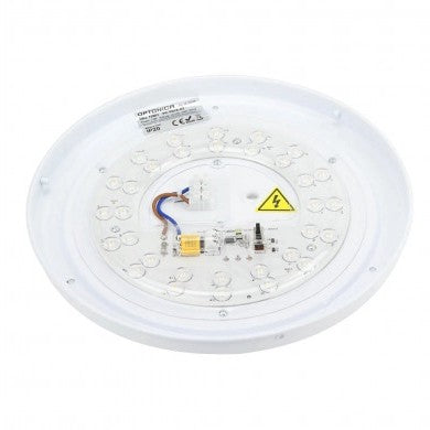 LED Ceiling Light, 12W, White/Silver, CCT Light — image 2