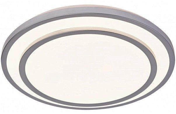 LED Ceiling Light, 12W, White/Silver, CCT Light — image 1