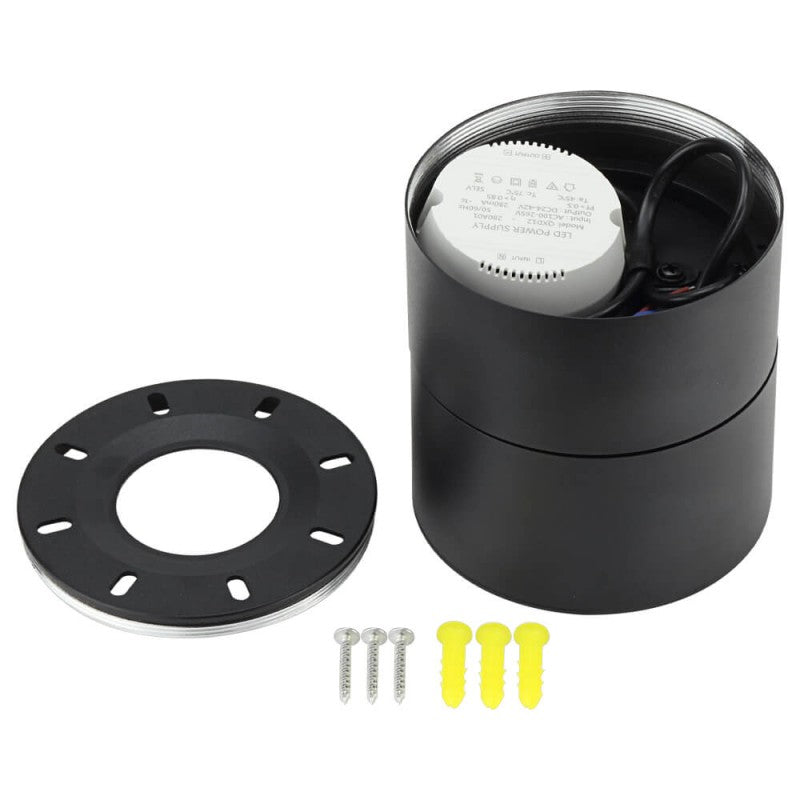 LED Downlight, 12W, Black, Adjustable, Warm Light — image 3