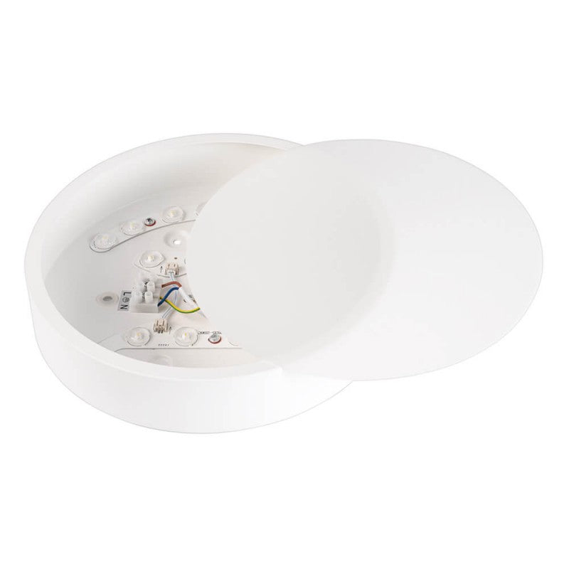 LED Ceiling Light, White Body, Round, 18W, Warm Light — image 3