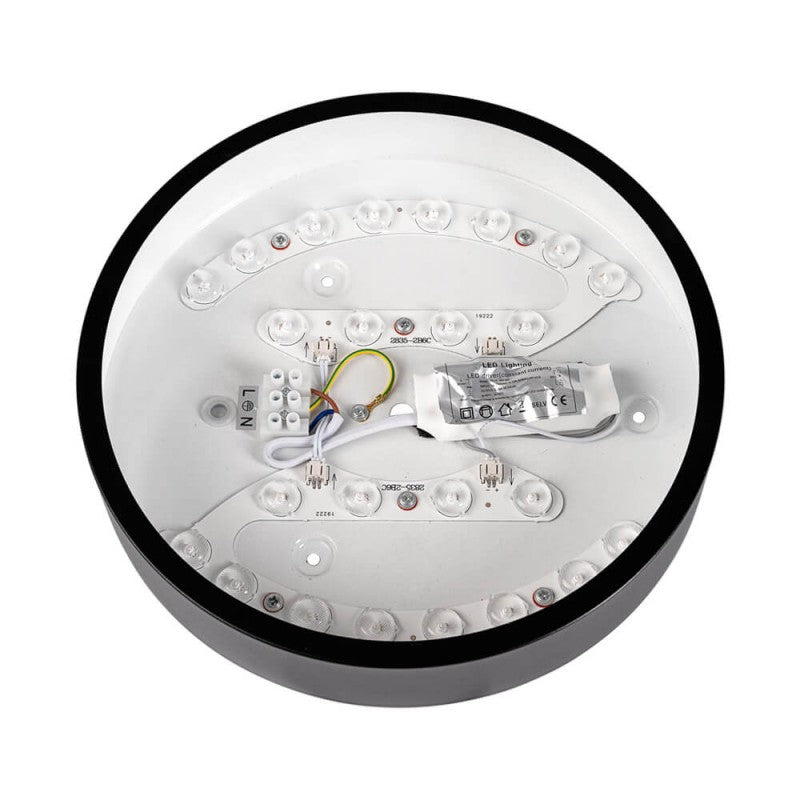 LED Ceiling Light, Black Body, Round, 18W, Neutral Light — image 2