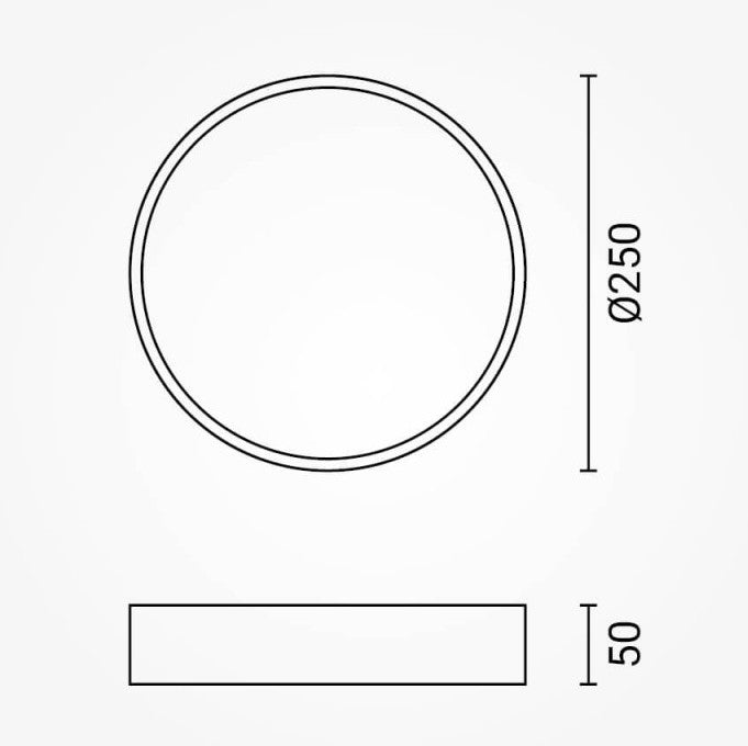 LED Ceiling Light, Black Body, Round, 18W, Neutral Light — image 5