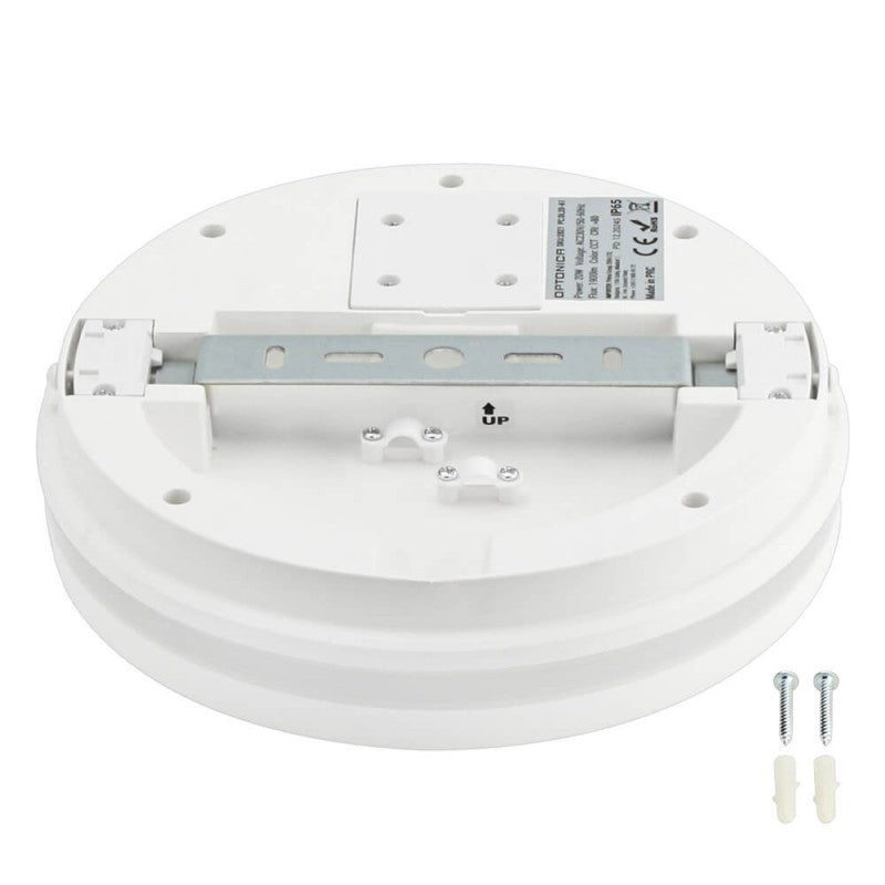 LED Outdoor Ceiling Light, White, 20W, CCT — image 2