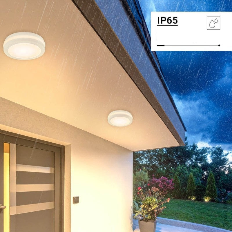 LED Outdoor Ceiling Light, White, 20W, CCT — image 4