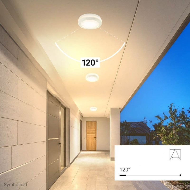 LED Outdoor Ceiling Light, White, 20W, CCT — image 5
