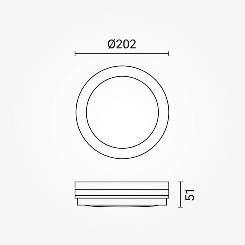 LED Outdoor Ceiling Light, White, 20W, CCT — image 6