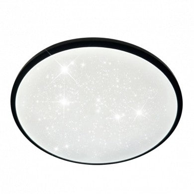 LED Ceiling Light, 24W, Black/White, Memory, Remote Control, 3CCT — image 1