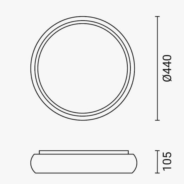 LED Ceiling Light, 24W, White/Reseda, CCT Light — image 7