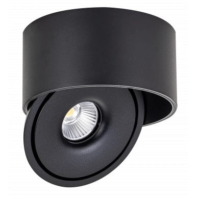 LED Downlight, 30W, Round, Rotatable, Black, CCT — image 1