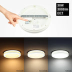 LED Outdoor Ceiling Light, White, 30W, CCT — image 3
