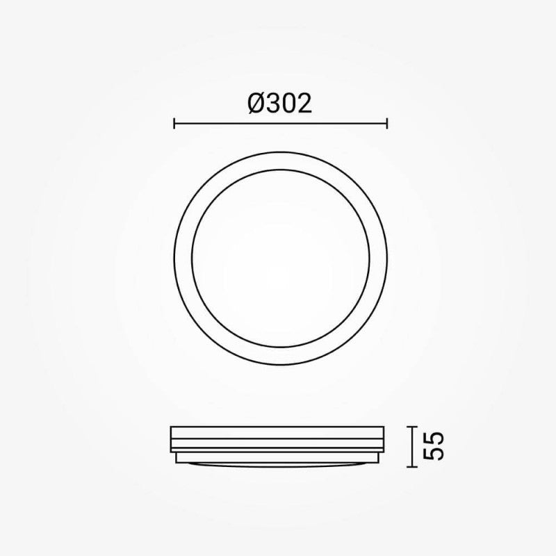 LED Outdoor Ceiling Light, White, 30W, CCT — image 6