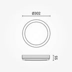 LED Outdoor Ceiling Light, White, 30W, CCT — image 6