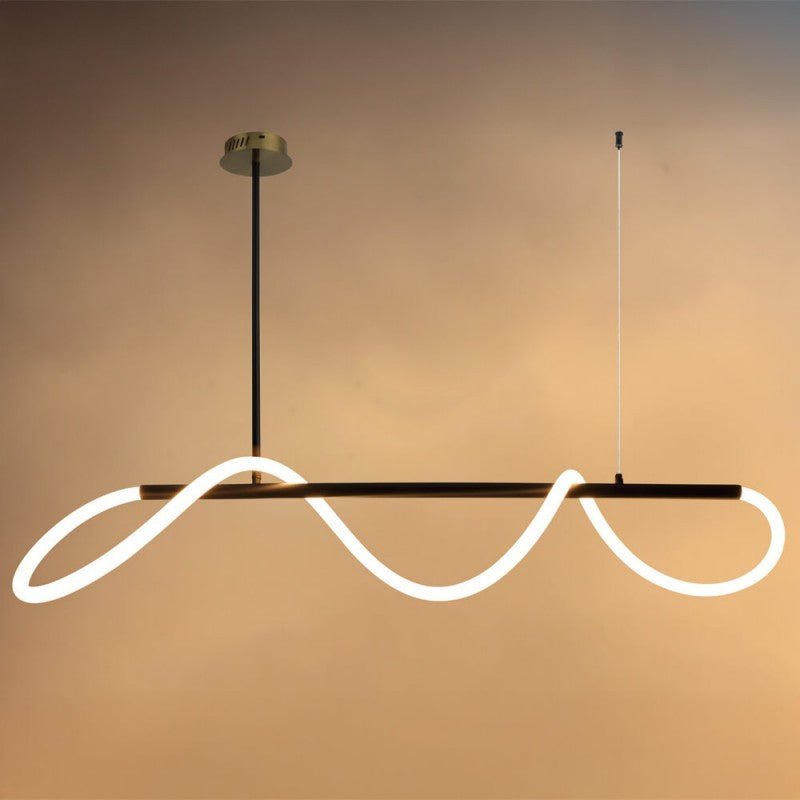 LED Ceiling Lamp, 36W, Black, Warm Light — image 4
