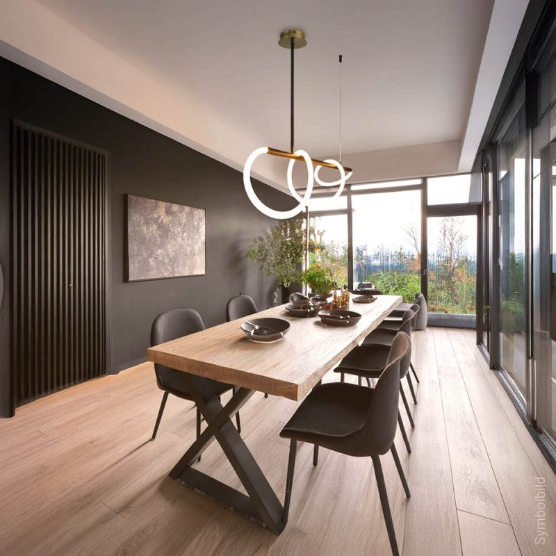LED Ceiling Lamp, 36W, Black, Warm Light — image 5