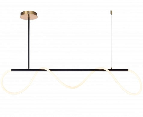 LED Ceiling Lamp, 36W, Black, Warm Light — image 1