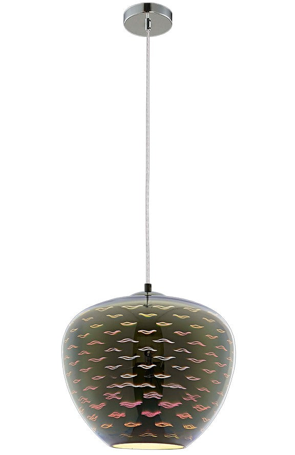 LED Pendant, 3D Glass, D290mm, Chrome Seagull — image 1