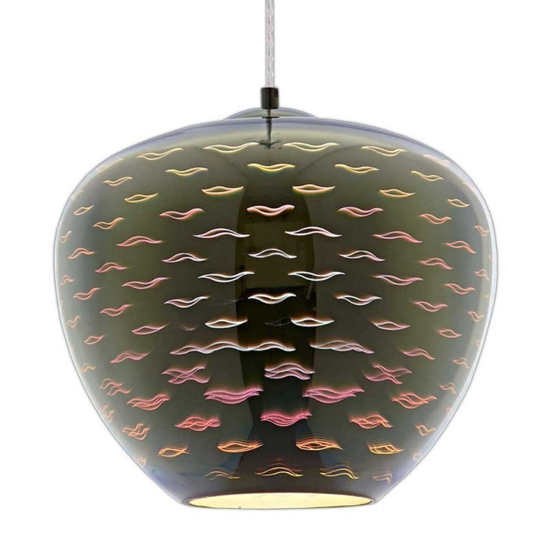 LED Pendant, 3D Glass, D290mm, Chrome Seagull — image 2