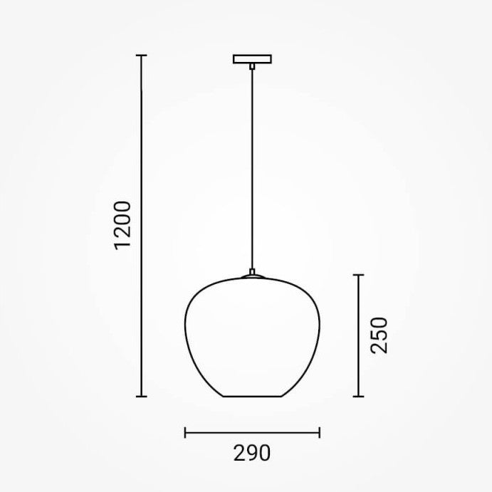LED Pendant, 3D Glass, D290mm, Chrome Seagull — image 3