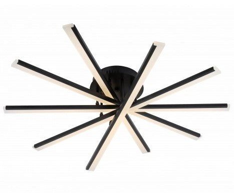 LED Ceiling Lamp, 50W, Black, Warm Light — image 1