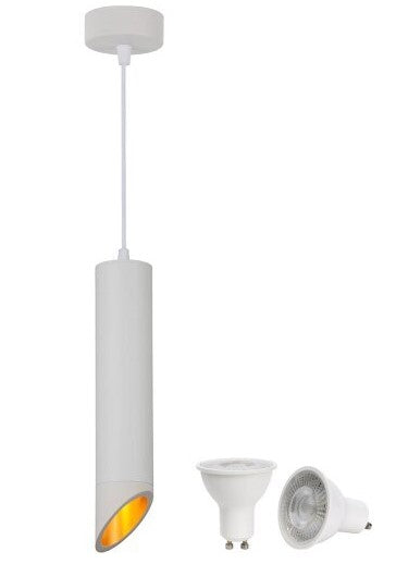LED Hanging Fixture Fitting, 5W, White Body, Warm Light — image 1