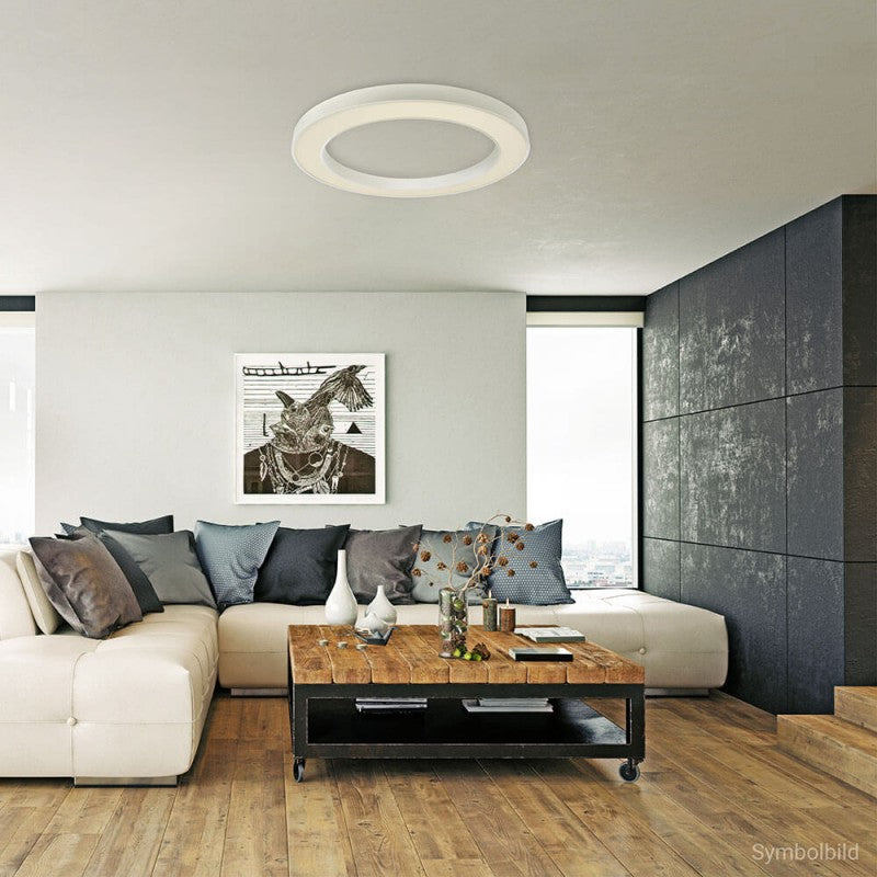 LED Ceiling Light, Round Shape, White Body, 64W, Neutral Light — image 4