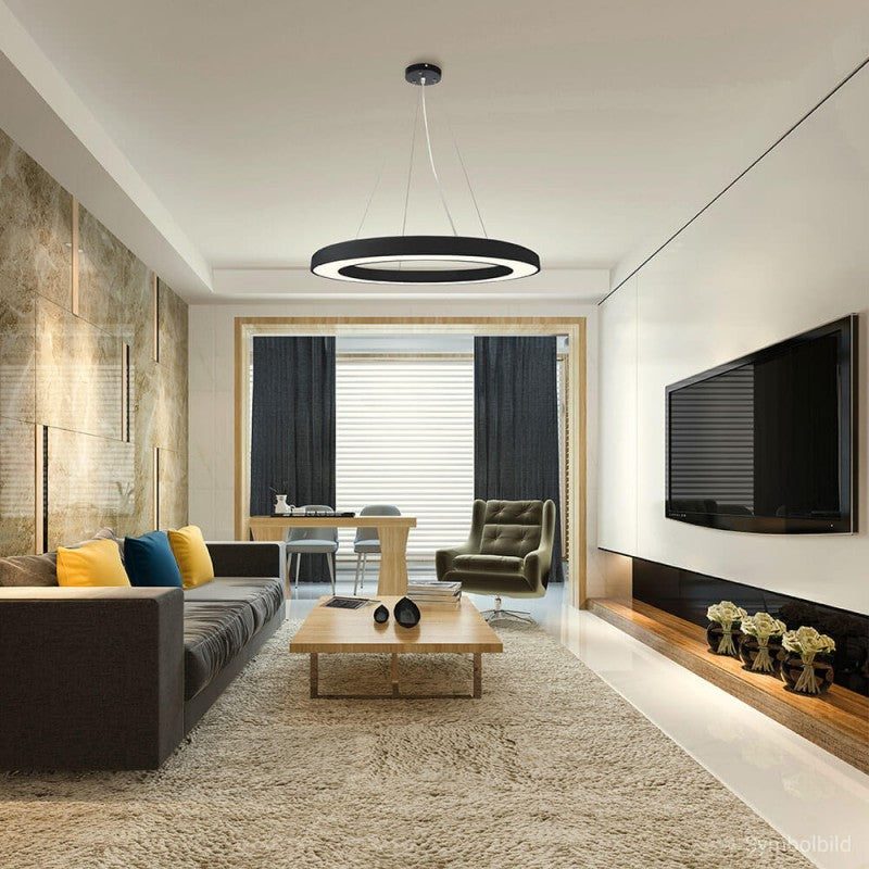 LED Ceiling Light, Round Shape, Black Body, 64W, Neutral Light — image 5
