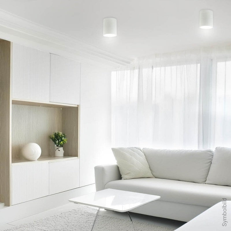 LED Ceiling Lamp, Round, White — image 4