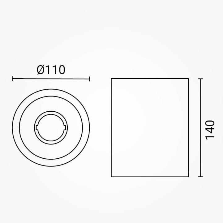 LED Ceiling Lamp, Round, White — image 5