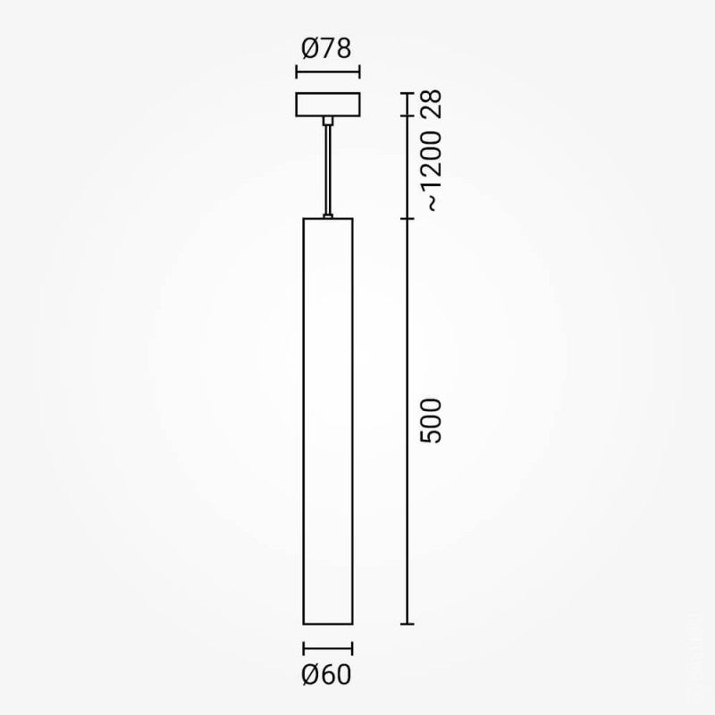 LED Hanging Fixture Fitting, White, 500mm — image 5