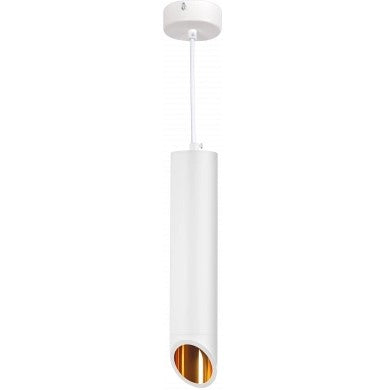 LED Hanging Fixture Fitting, White Body, Gold Inner, 300mm — image 2