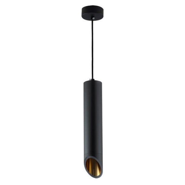LED Hanging Fixture Fitting, Black Body, Gold Inner, 300mm — image 2