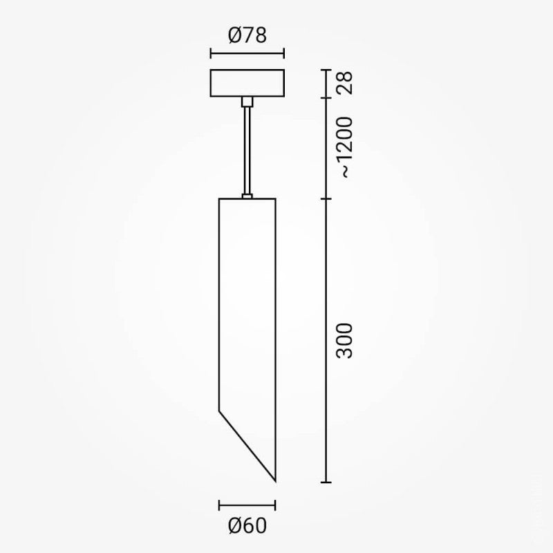 LED Hanging Fixture Fitting, Black Body, Black Inner, 300mm — image 5