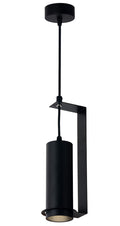 LED Hanging Fixture Fitting, Black Body, with Bracket, 200mm — image 1
