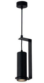 LED Hanging Fixture Fitting, Black Body, with Bracket, 200mm — image 1