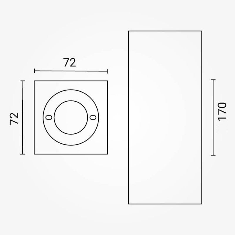 LED Ceiling Lamp, Square, 170 mm — image 6
